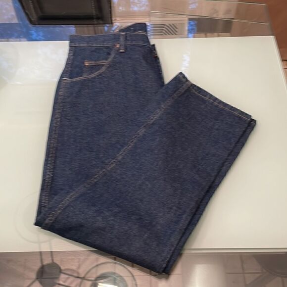 Wrangler classic fit jeans 38/30 dark blue wash new no tags - Picture 11 of 13